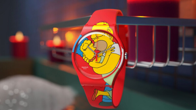 SWATCH DECLARA SU AMOR POR LOS SIMPSON, ESPECIALMENTE ESTE SAN VALENTÍN