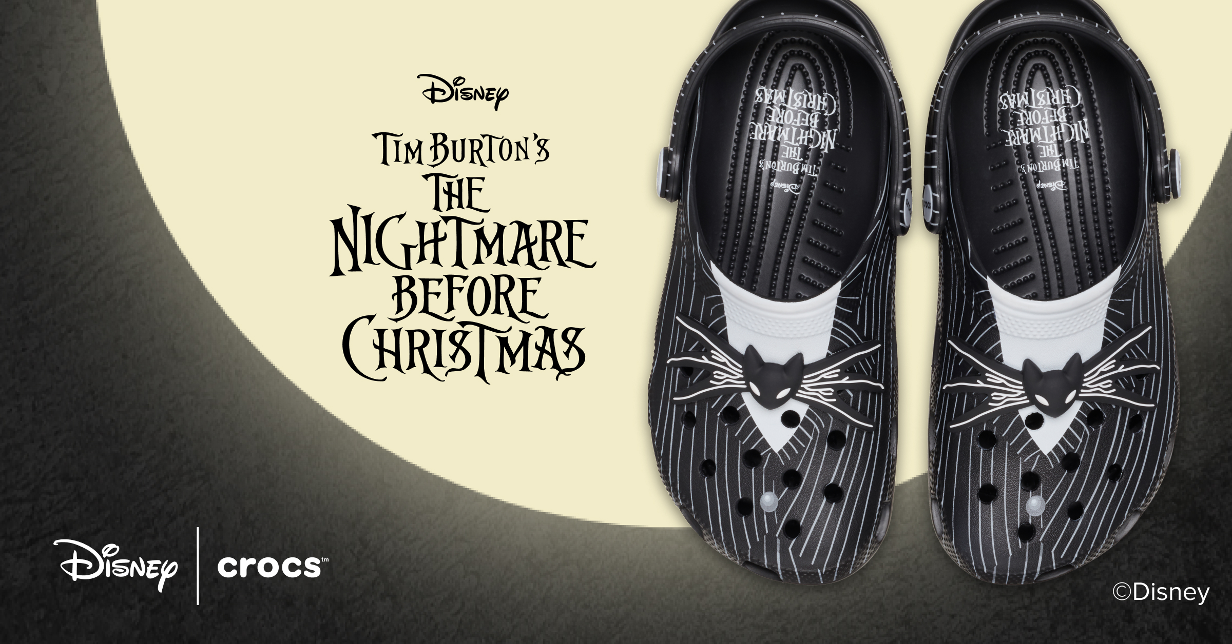 Los Crocs que todo fan de Tim Burton necesita    “The Nightmare before Christmas x Crocs”