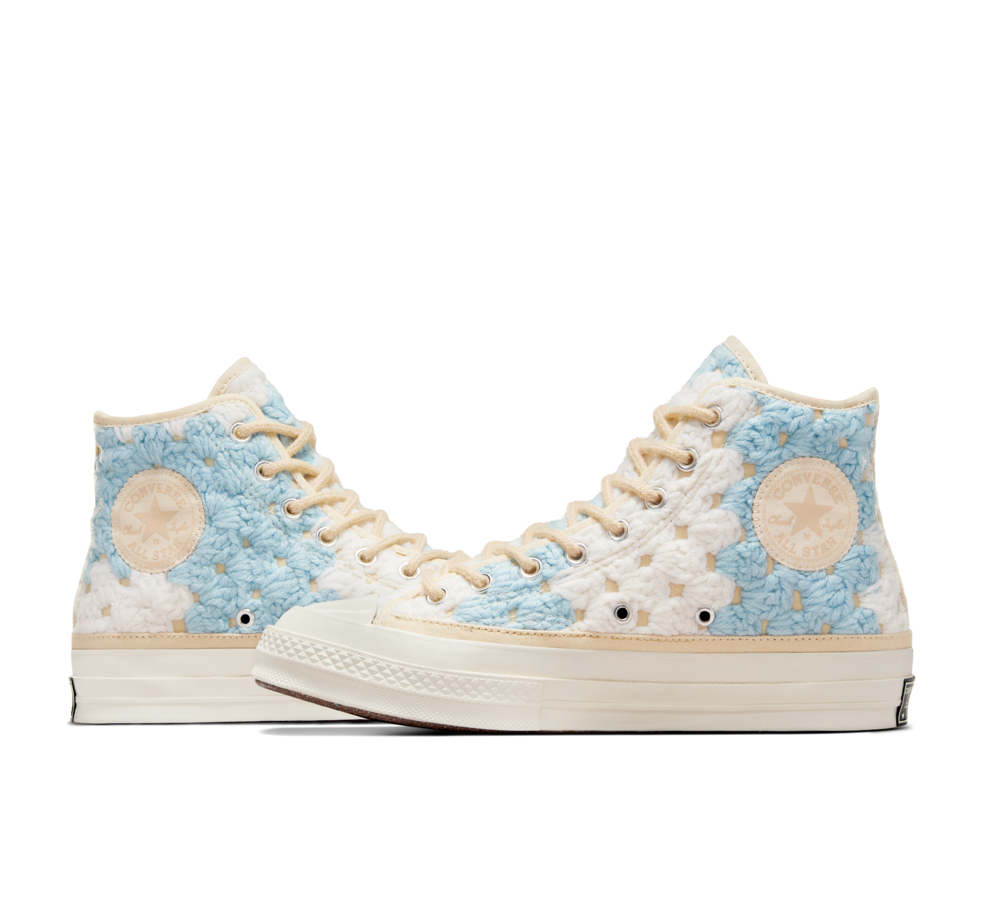 CONVERSE UPCYCLE CROCHET BLANKETS
