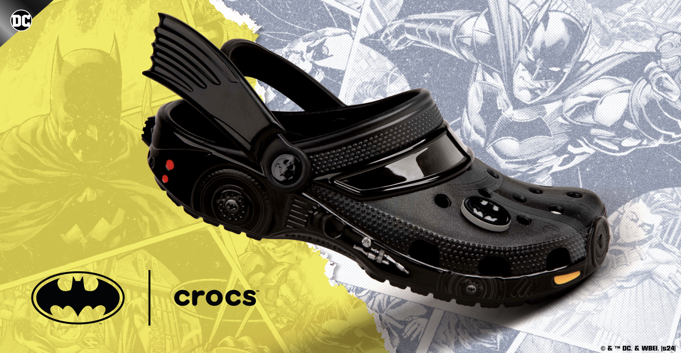¡Crocs celebra los 85 años del Caballero Oscuro con unacolección de edición limitada!