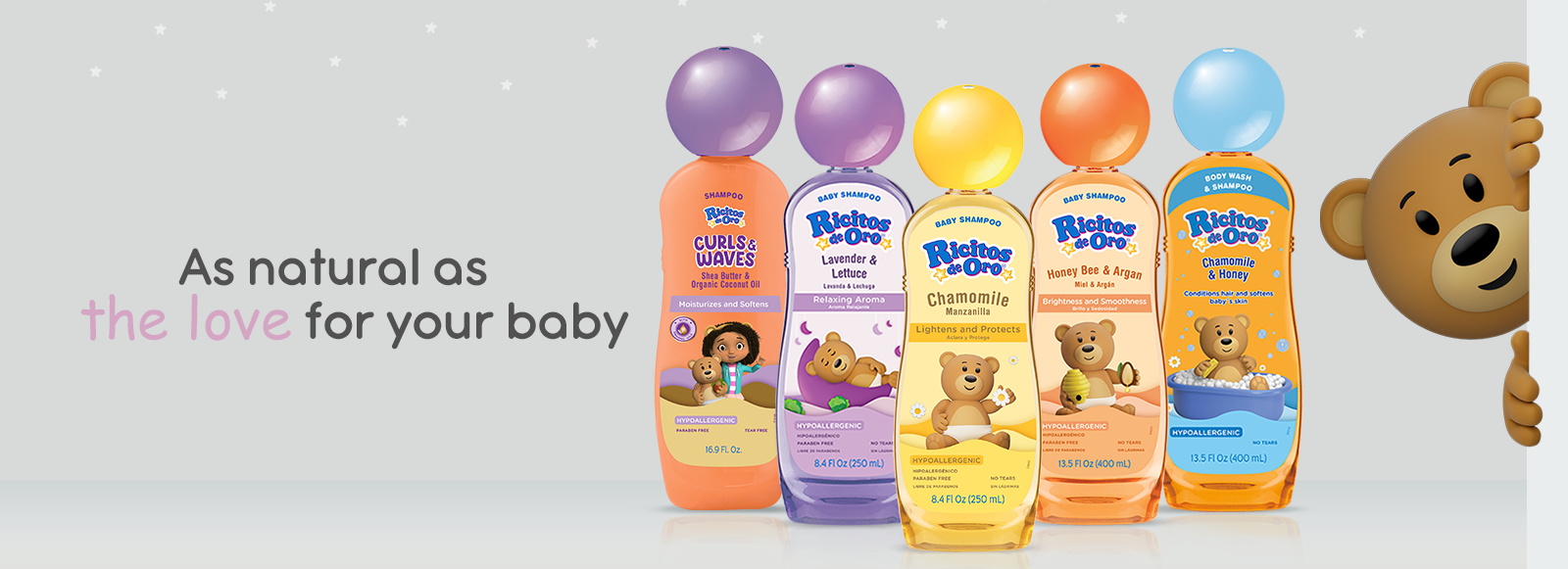 Ricitos de Oro Bio-Pure: La nueva generación de productos para el cuidado natural del cabello y la piel  de los  bebés