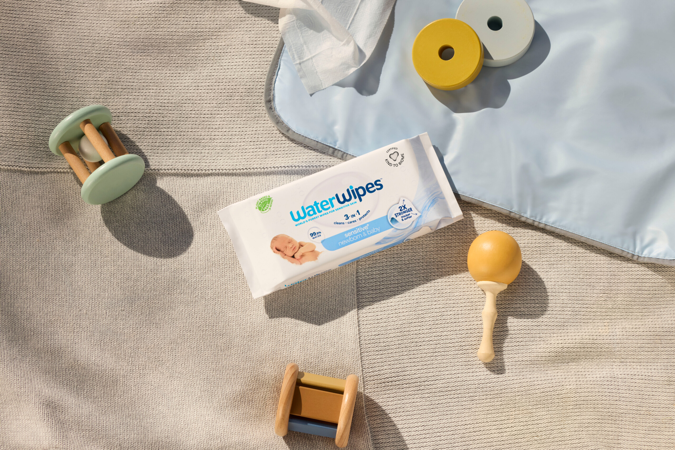 WaterWipes eleva el cuidado de la piel sensible con una fórmula pura y una nueva textura de alto desempeño