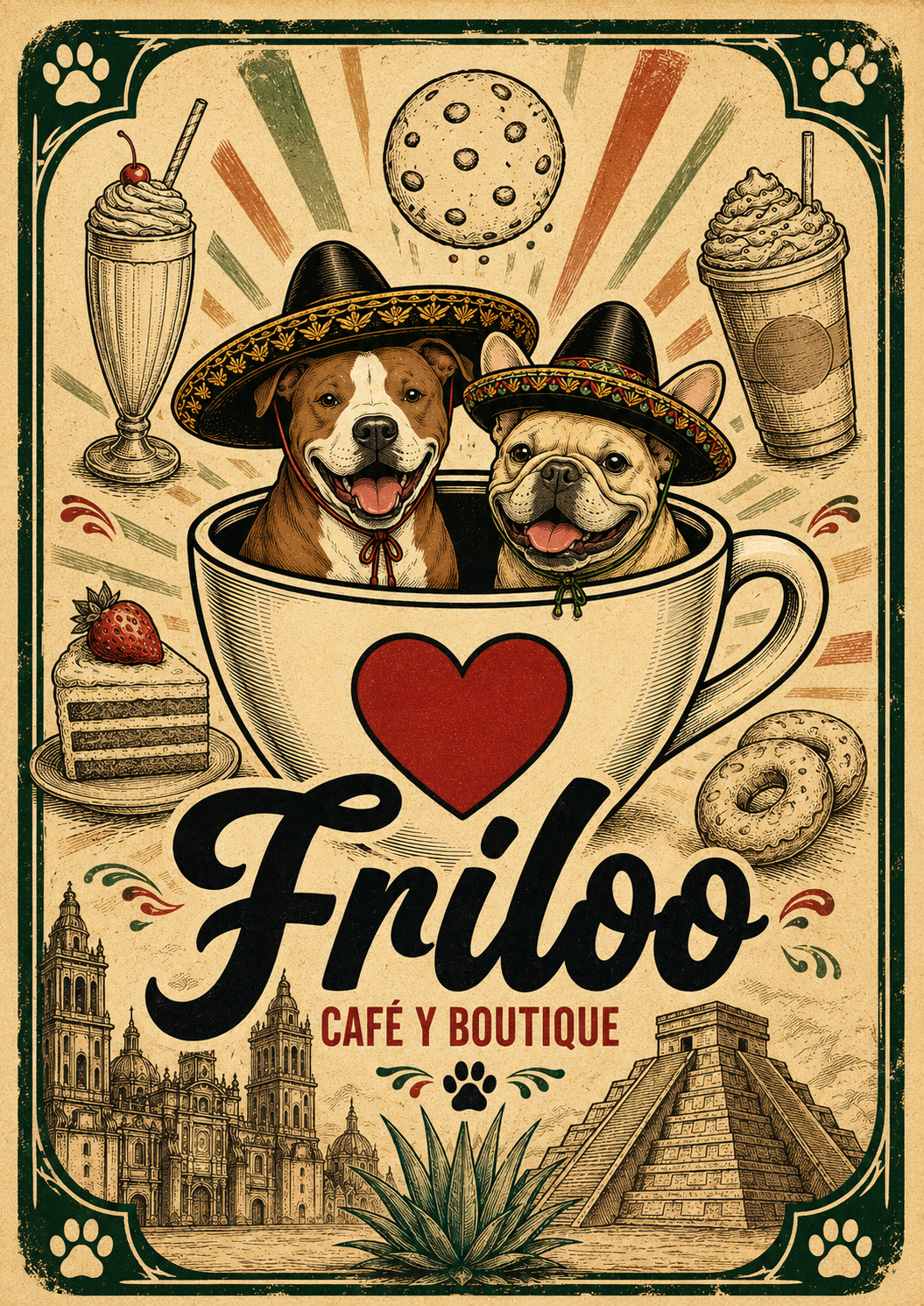 Para los consentidos de cuatro patas, llega a Friloo café el menú especial patrio